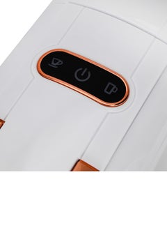 GEEPAS 4-in-1 Capsule Coffee Machine | Compatible with all Brand Capsules | Fast Heating System, One-Touch Button Operation| 20 bar  pump, Removable 0.6L Water Tank , Mini Size Fits Anywhere | 2 Years Warranty 600 ml 1450 W GCM41526-WT White/Rose Gold  - Image 4