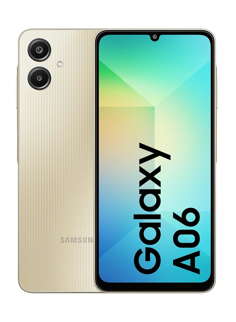 سامسونج Galaxy A06 4G Dual SIM Gold 6GB RAM 128GB - Middle East Version  - Image 1