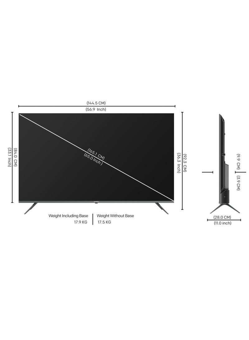 Skyworth - SKYWORTH 65G6500G - 65" UHD 4K LED TV (Google TV) 65G6500G Black - Image 1