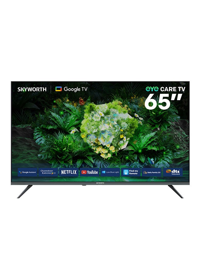 سكاي ورث تلفزيون ذكي 65 بوصة 4K UHD LED، وضع الحماية للعين، وضع الألعاب، نظام Google TV، ميزة العثور على الريموت، تردد 60 هرتز، تقنية HDR10 وصوت DTS Studio، ضمان سنتين، 65G6500G، أسود 65G6500G أسود - Image 1