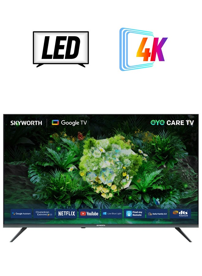 سكاي ورث تلفزيون ذكي 65 بوصة 4K UHD LED، وضع الحماية للعين، وضع الألعاب، نظام Google TV، ميزة العثور على الريموت، تردد 60 هرتز، تقنية HDR10 وصوت DTS Studio، ضمان سنتين، 65G6500G، أسود 65G6500G أسود - Image 2