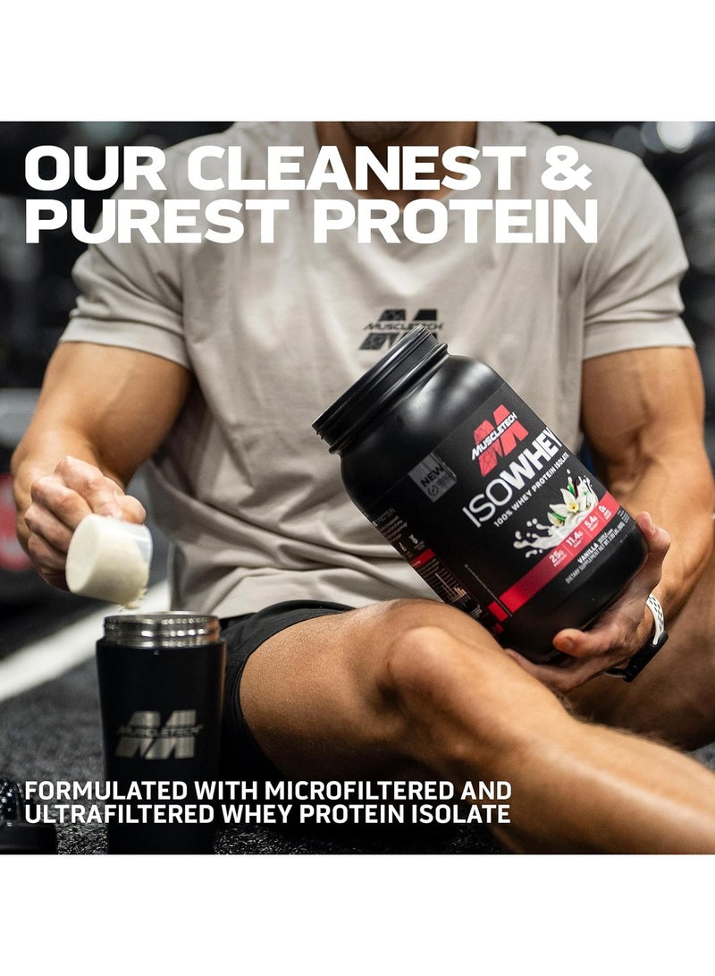 MuscleTech - MuscleTech IsoWhey 100% Whey Protein Isolate Dietary Supplement, 2 lbs (907 g) in Vanilla Flavor - Image 1