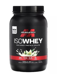 MuscleTech MuscleTech IsoWhey 100% Whey Protein Isolate Dietary Supplement, 2 lbs (907 g) in Vanilla Flavor  - Image 1