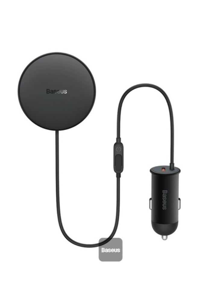 Baseus MagSafe Car Charger 40W Magnetic Wireless ,15W Fast Charging Phone Holder for Car Air Vent With 25W Max USB A Car Charger, Compatible with Apple Magsafe Series iPhone 15/14/13/12 and Official Magsafe Case Black  - Image 2