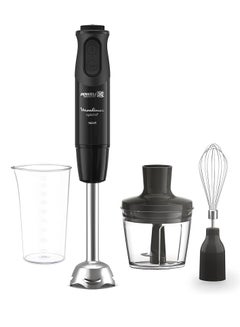 مولينكس Optichef Hand Blender 1000 Watt 15 Functions 500 ML Chopper Whisk DD6552EG Black  - Image 1