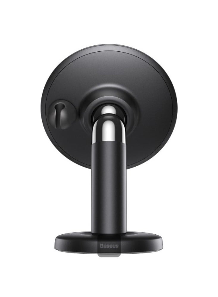 Baseus Strong Magnetic Mobile Phone Holder Stand 3M Solid Tape Car Dashboard Mount 360 Degree Rotation with Cable Clip Organizer - Black  - Image 2