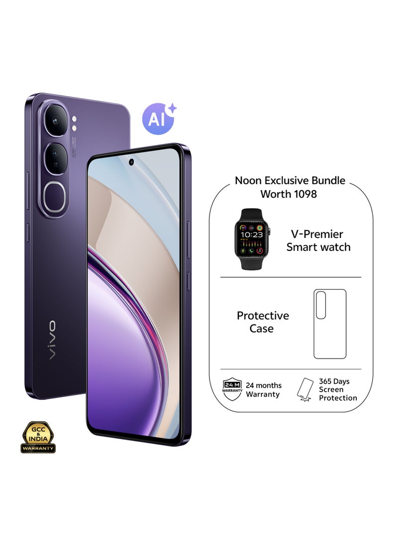 vivo - V40 Lite 5G Dual SIM Dynamic Black 12GB RAM 512GB With Exclusive Gifts V-Premier Smartwatch and 24 Months Warranty + 1 Year Screen Replacement - Middle East Version - Image 1
