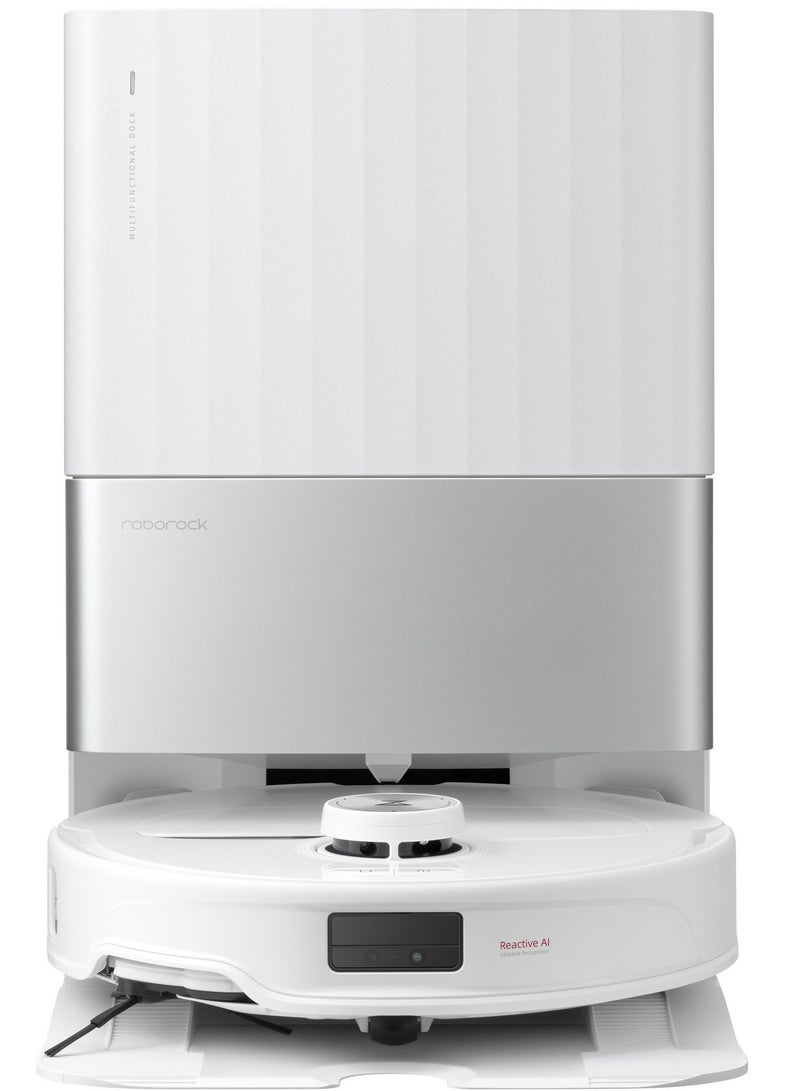 روبو روك Qrevo Master Robot Vacuum, 10000Pa Suction, Multifunctional Dock 3.0, Hot Water Mop Washing&Warm Air Drying, Dual Spinning Mops, Video Call & Cruise, FlexiArm Side Brush&Mop, 2.7 L 67 W QR2PPS+EWFD22HRR White  - Image 1
