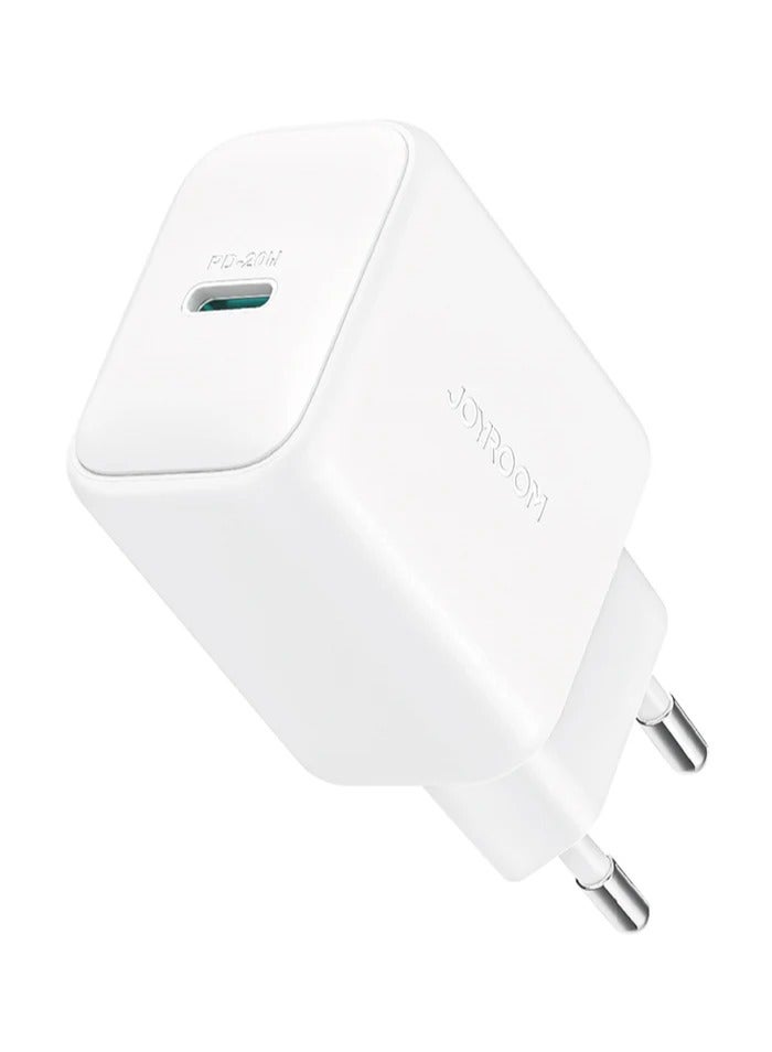 JOYROOM - JR-TCF20EU PD20W Charger With Data Cable 1M Type-C To Lightning White - Image 1