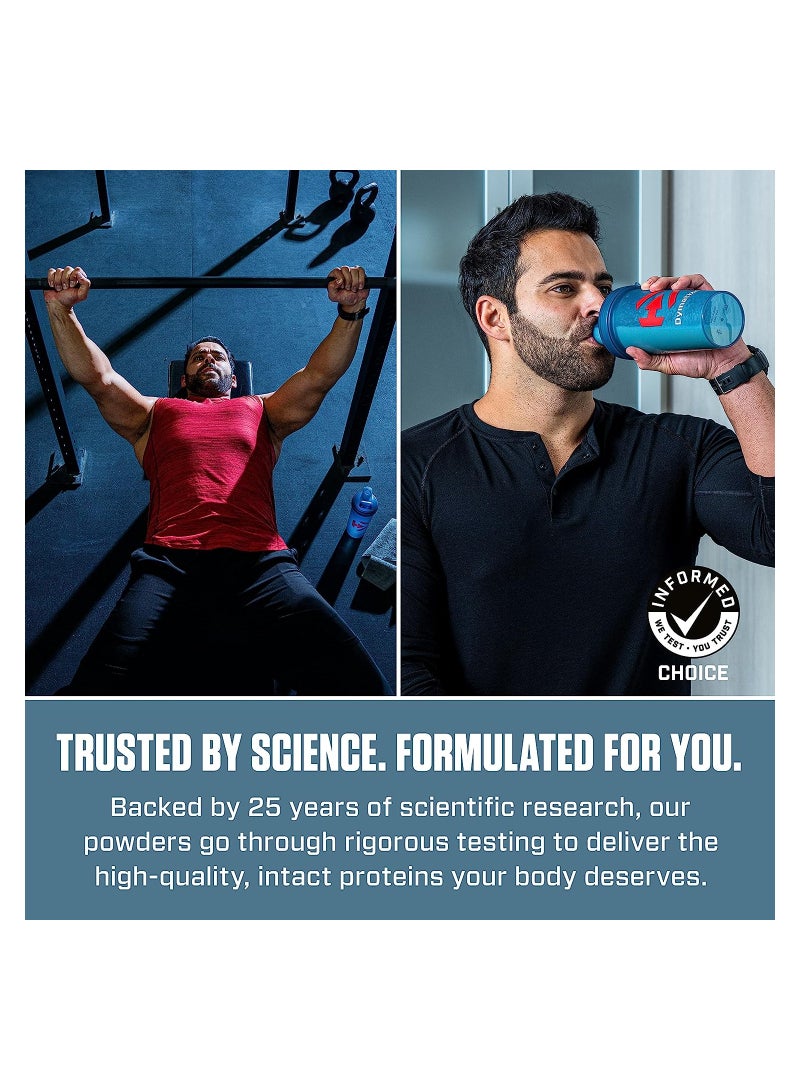 Dymatize - Iso 100 Isolated Whey Protein Body Builder Shaker, 25g of Protein, 5.5g Bcaas Gourmet Chocolate, 5lb - Image 1
