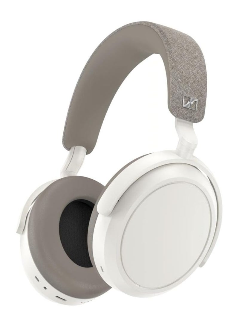 Sennheiser Momentum 4 Wireless Bluetooth Headset for Crystal-Clear Calls with Adaptive Noise Cancellation, 60h Battery Life, Customizable Sound White - Image 1