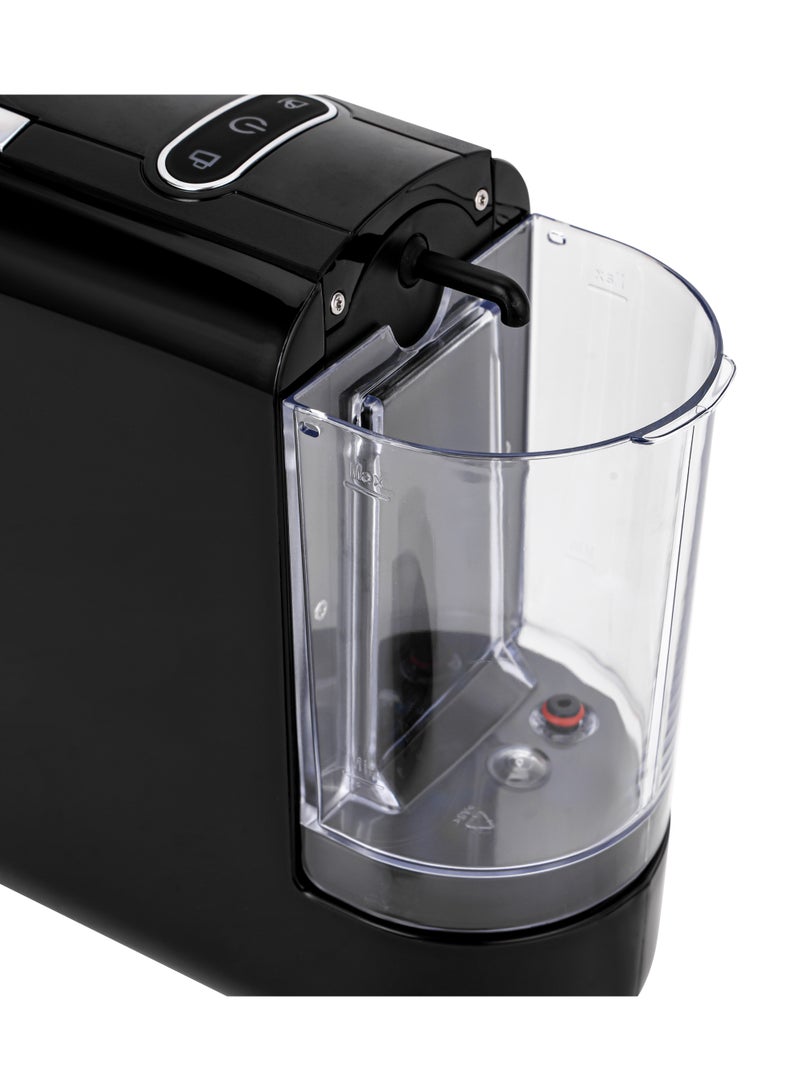 GEEPAS - 4-in-1 Capsule Coffee Machine | Compatible with all Brand Capsules|  Fast Heating System, One-Touch Button Operation| 20 bar pump, Removable 0.6L Water Tank , Mini Size Fits Anywhere | 2 Years Warranty 600 ml 1450 W GCM41526-BK Black - Image 1