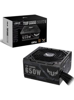 ASUS TUF Gaming 650W Bronze Power Supply (TUF-GAMING-650B) – 80 Plus Bronze, Active PFC, 120,000+ Hour MTBF, 51A +12V Rail, Dual 6+2 PCI-E, 4x SATA, 4x Peripheral, ATX12V, Comprehensive Protection (OPP/OVP/UVP/SCP/OCP/OTP), ROHS Compliant | 90YE00D1-B0NA00 Black  - Image 1