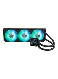 ASUS Prime LC 360 ARGB All-in-one CPU liquid cooler with specially designed CPU contact area and finned channels, water block with infinity mirror lens options, pre-installed ARGB fans and Aura lighting | 90RC0101-B0EAY0 Black 