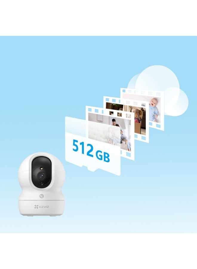 EZVIZ - EZVIZ Security Camera CP1 Pro, 2K 3MP CCTV Camera for Home With Touch Call Button, 360° Indoor Camera with Color Night Vision, Human Shape & Loud Noise Detection, Auto-Tracking, Two-Way Audio - Image 1