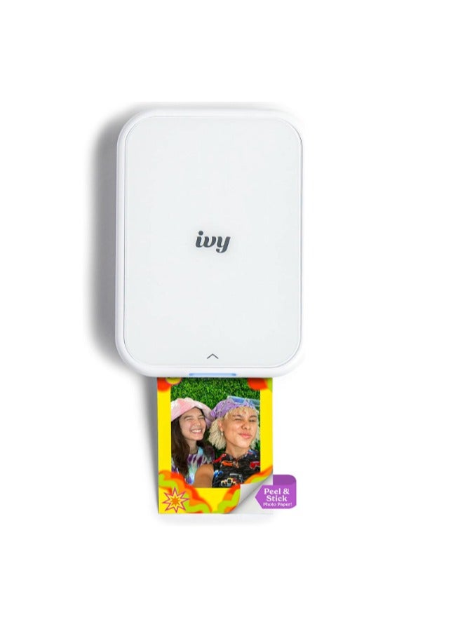 2 Mini Photo Printer, Print From Compatible iOS & Android Devices, Sticky-Back Prints, Pure White IVY - pnsku/N70115583V/45/_/1727503485/a2e08865-9383-4530-9246-14fb1b0d45ba