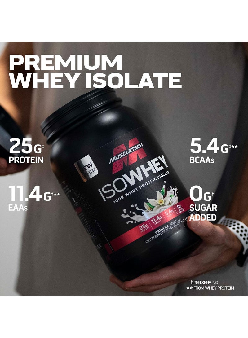 ماسل تيك Iso Whey Protein Chocolate 2.00lbs 907 G  - Image 5