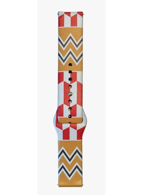 Silicon Watch band WB-03 for Watch 5 / Watch 4 Plus / Watch ES2 / 2R / Lite / 2 Pro Multicolor