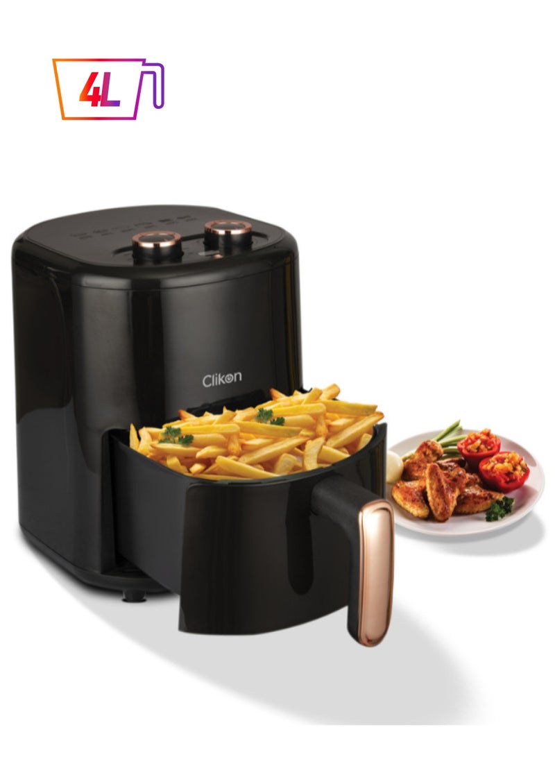 كليكون Non-Stick Air Fryer - With Aero Crisp Technology & Overheat Protection 4 L 1200 W CK353 Black/Brown  - Image 1