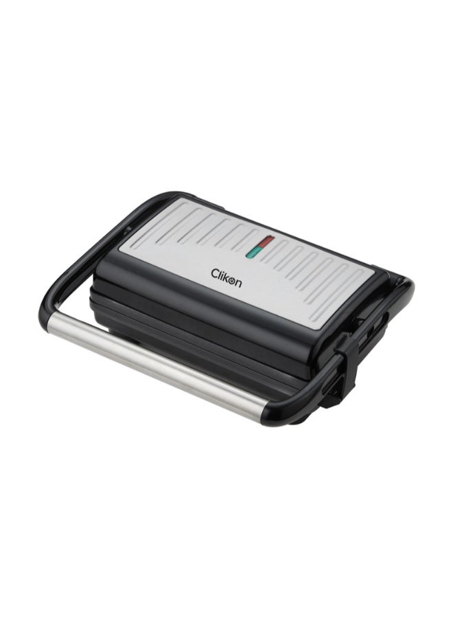 كليكون Contact Grill Toaster With Non-Stick Grill Plate 800 W CK2470 Black/Silver  - Image 5
