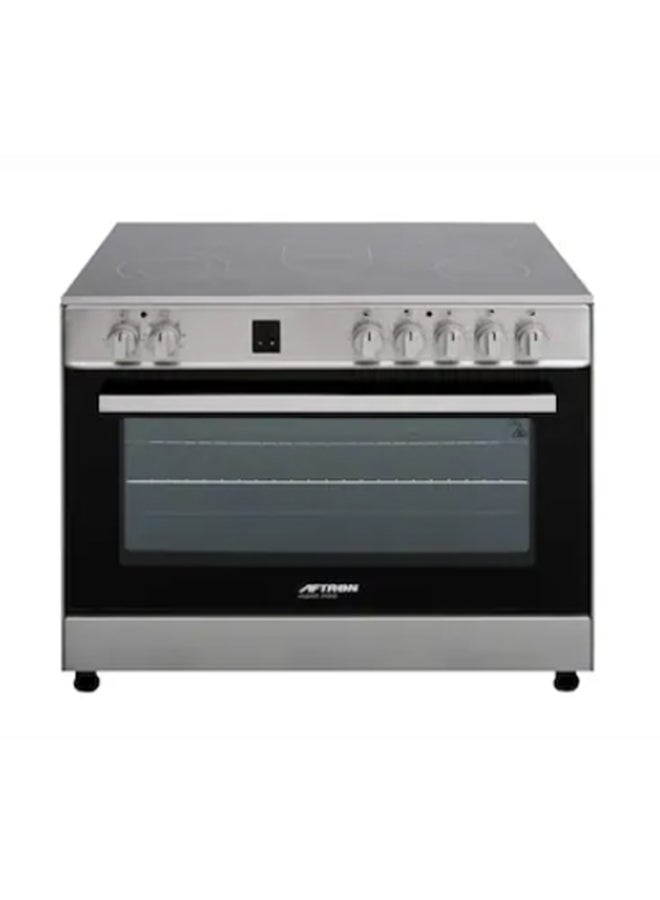 أفترون 90x60 Free Standing Electric Cooking Range AFERVC9090BFDT Silver  - Image 2