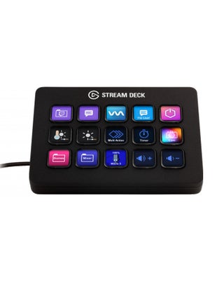 Elgato Stream Deck MK.2 – Studio Controller, 15 macro keys, trigger actions in apps and software like OBS, Twitch, ​YouTube and more, works with Mac and PC, Black - pnsku/N70115636V/45/_/1727509668/23811ef9-1f5d-4e72-91b8-c71ef4e1b8ec