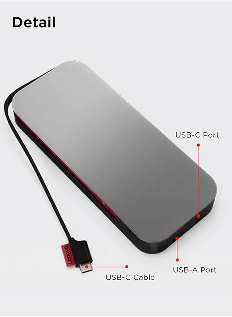 Lenovo 20000 mAh Go USB-C Laptop Power Bank Thunder Black - Image 4