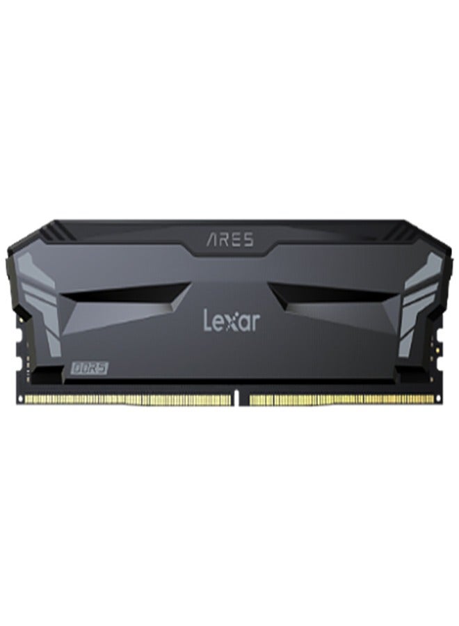 ليكسار ARES 16GB DDR5 OC Desktop Memory with HEATSINK, speed 4800 MHz, JEDEC 79-5/XMP 3.0 Standard CL38, UDIMM 140 x 43.5 x 7.9 mmmm black - Image 1