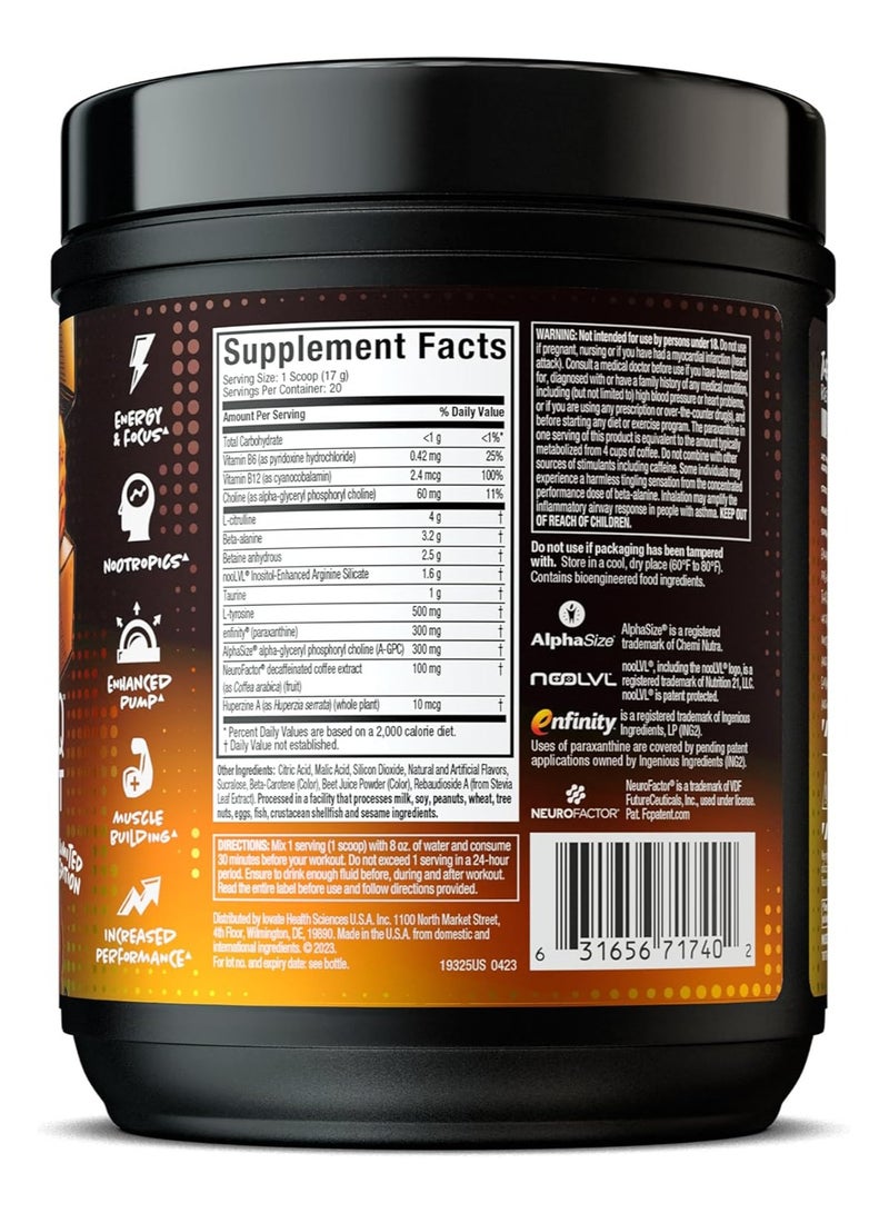 ماسل تيك - Pre Workout Powder Euphoriq For Men And Women 20 Servings - Image 1