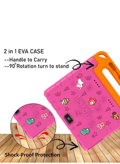 ATOUCH 10.1 Inch Android 12 Kids Tablet Dual SIM 8GB RAM 256GB ROM WiFi Dual Camera And Zoom App Supported with Convertible Eva Case Stand and Gamepad Early Education Tab Red  - Image 3
