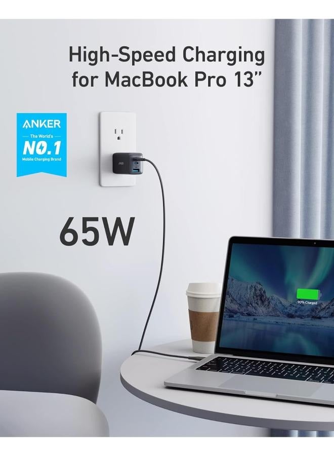 Anker Powersport ||| 3-Port 65W Pod , USB-A output 22.5W max ,USB-C1/USB-C2 Black  - Image 4