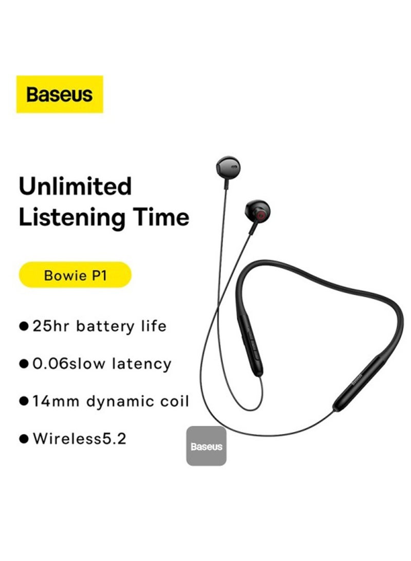 بيسوس سماعة Bowie P1 اللاسلكية حول الرقبة، بلوتوث 5.2 - Image 2