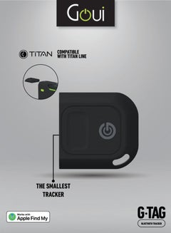 Goui Goui apple AirTag : Effortless Item Location With Apple Find My Integration, TITAN LINE Compatibility And Long Battery Life - Black  - Image 4