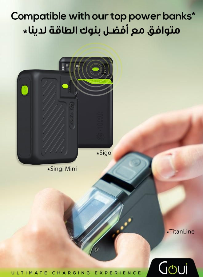 Goui G-Tag | iOS Find My Tracker | Smart Device for Effortless Item Tracking | Hook Included | Secure, Compact & Long Battery Life Black Black - Image 5