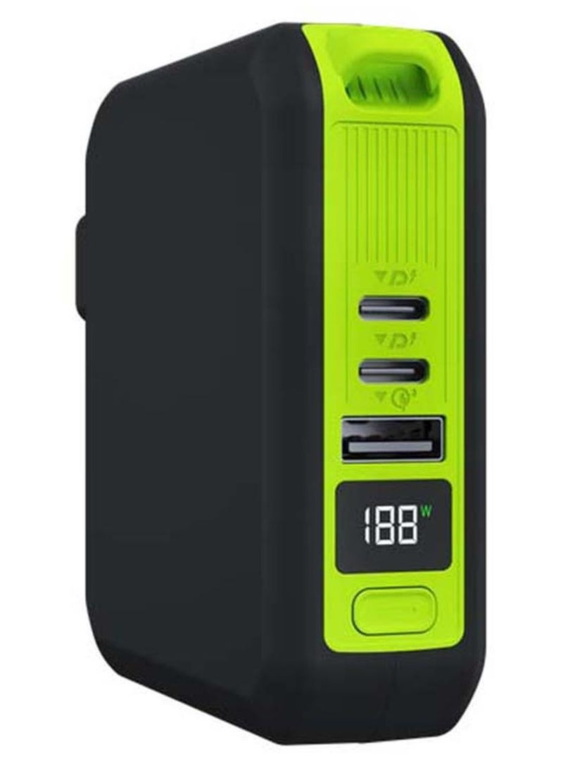 جوي مبالا بلس باور بانك 10000 مللي أمبير + شاحن جداري هو حل شحن محمول عالي الكفاءة وعالي السعة مصمم للمستخدمين الذين يحتاجون إلى طاقة سريعة وموثوقة. بفضل سعة بطارية 10000mAh (37Wh)، يضمن هذا الباور بانك أن تظل أجهزتك مشحونة طوال اليوم. مع تقنيات الشحن السريع مثل PD20W (Power Delivery) وQC3.0 (Quick Charge)، فإن Mbala Plus قادر على شحن عدة أجهزة في وقت واحد، مما يجعله الإكسسوار المثالي للاستخدام في المنزل أو المكتب أو أثناء السفر. وتوفر منافذ Type-C و USB-A المزدوجة، والشاشة الرقمية، والتصميم المدمج أقصى درجات الراحة للمستخدمين في حياتهم اليومية. - Image 1