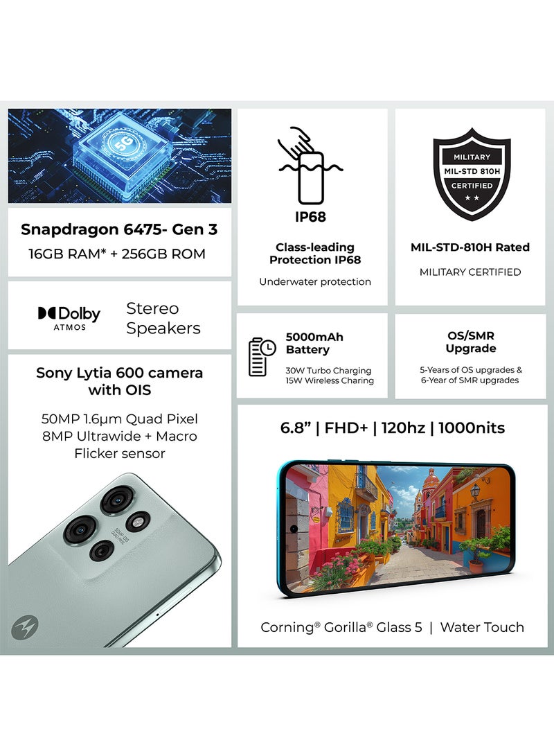 Motorola - G75 Dual SIM Succulent Green 8GB RAM 256GB 5G - Middle East Version - Image 1
