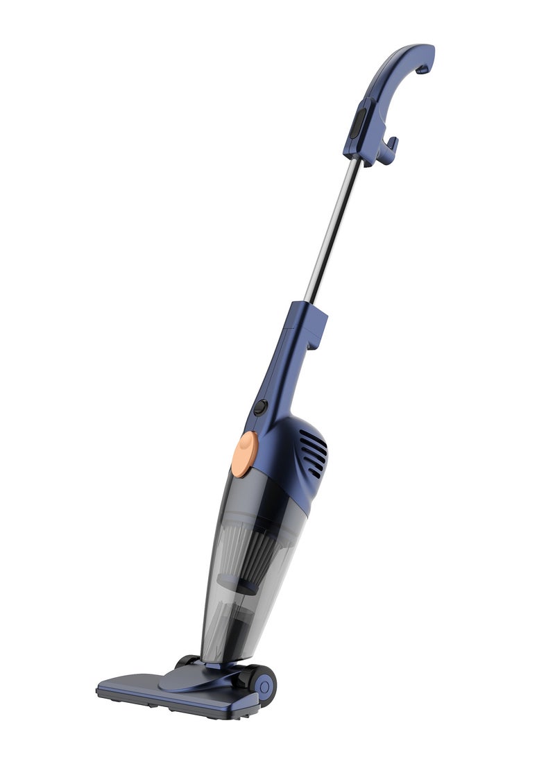 Deerma Vacuum Cleaner, Light Weight Handheld Vacuum Cleaner, 12kPa Strong Suction, Three Brush Heads, Triple Layer Filtration, 1.2L Large Dust Cup, Washable Filter and Easy to Assemble - 1.2 L 600 W DX115C-Pro Blue  - Image 2