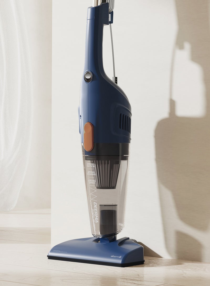 ديرما - Vacuum Cleaner, Light Weight Handheld Vacuum Cleaner, 12kPa Strong Suction, Three Brush Heads, Triple Layer Filtration, 1.2L Large Dust Cup, Washable Filter and Easy to Assemble - 1.2 L 600 W DX115C-Pro Blue - Image 1
