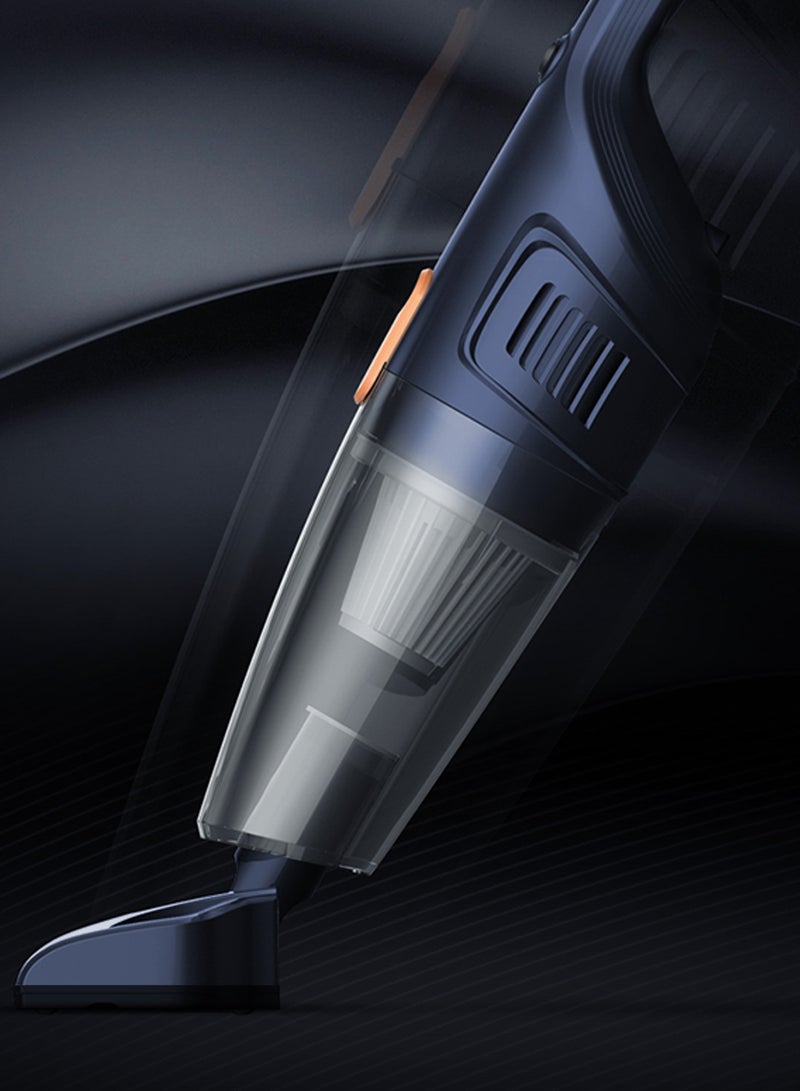 ديرما - Vacuum Cleaner, Light Weight Handheld Vacuum Cleaner, 12kPa Strong Suction, Three Brush Heads, Triple Layer Filtration, 1.2L Large Dust Cup, Washable Filter and Easy to Assemble - 1.2 L 600 W DX115C-Pro Blue - Image 1