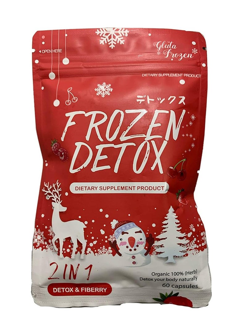 Gluta Frozen Frozen Detox 2-In-1 Detox And Fiberry Dietary Supplement - Image 1