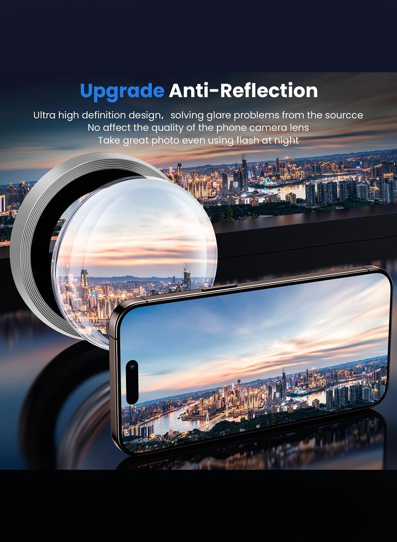 مارجون For 16 Pro/16 Pro Max Camera Lens Protector, Ultra Tough HD Individual Lens Protectors, Scratch Resistant, Ultra Thin Tempered Glass Natural - Image 5