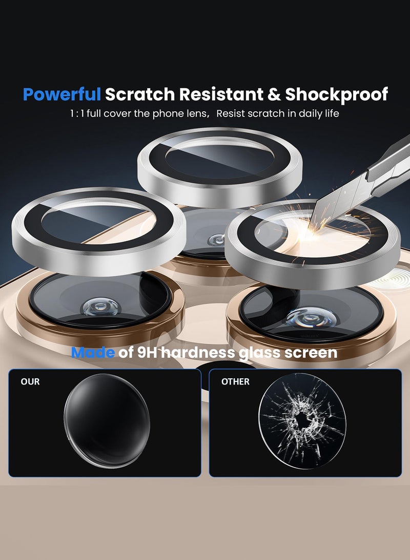 مارجون For 16 Pro/16 Pro Max Camera Lens Protector, Ultra Tough HD Individual Lens Protectors, Scratch Resistant, Ultra Thin Tempered Glass Natural - Image 4