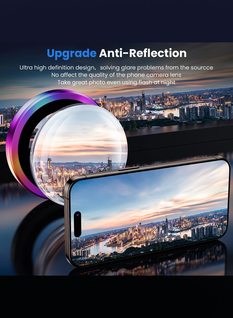 MARGOUN for 16 Pro/16 Pro Max Camera Lens Protector, Ultra Tough HD Individual Lens Protectors, Scratch Resistant, Ultra Thin Tempered Glass Multicolour - Image 5