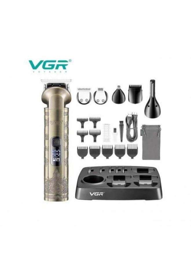 VGR V-109 Rechargeable Cordless Electric Shaver GOLD - Image 2