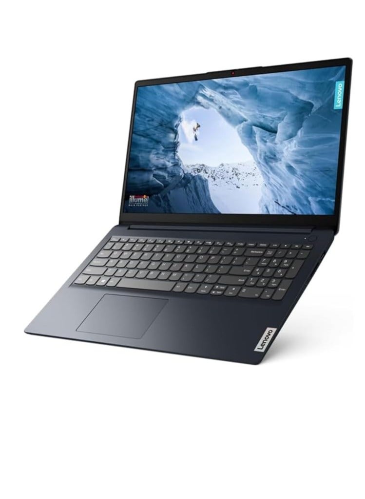 Lenovo Lenovo IdeaPad 1 15IGL7 - Intel Celeron N4020 up to 2.8GHz, 8GB RAM, 256GB SSD M.2 2242 PCIe 4.0x4 NVMe, Integrated Intel UHD Graphics 600, 15.6" HD (1366x768) TN 220nits Anti-glare - Abyss Blue English/Arabic ‎Abyss Blue  - Image 1