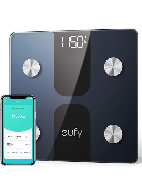 Smart Scale C1 with Bluetooth, Body Fat Scale, Wireless Digital Bathroom Scale, 12 Measurements, Weight/Body Fat/BMI, Fitness Body Composition Analysis