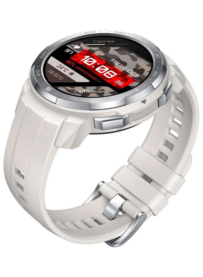 هونور Watch Gs Pro 25 Days Battery Gps Outdoor Navigation With Route Back Weather Alerts Multiskiing Modes 247 Heart Rate Monitoring 500 Songs Storage Marl White - Image 3