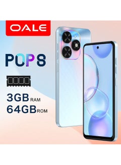 OALE POP8 6.6-Inch Dual Sim White 3GB RAM 64GB 3G - Middle East Version  - Image 4