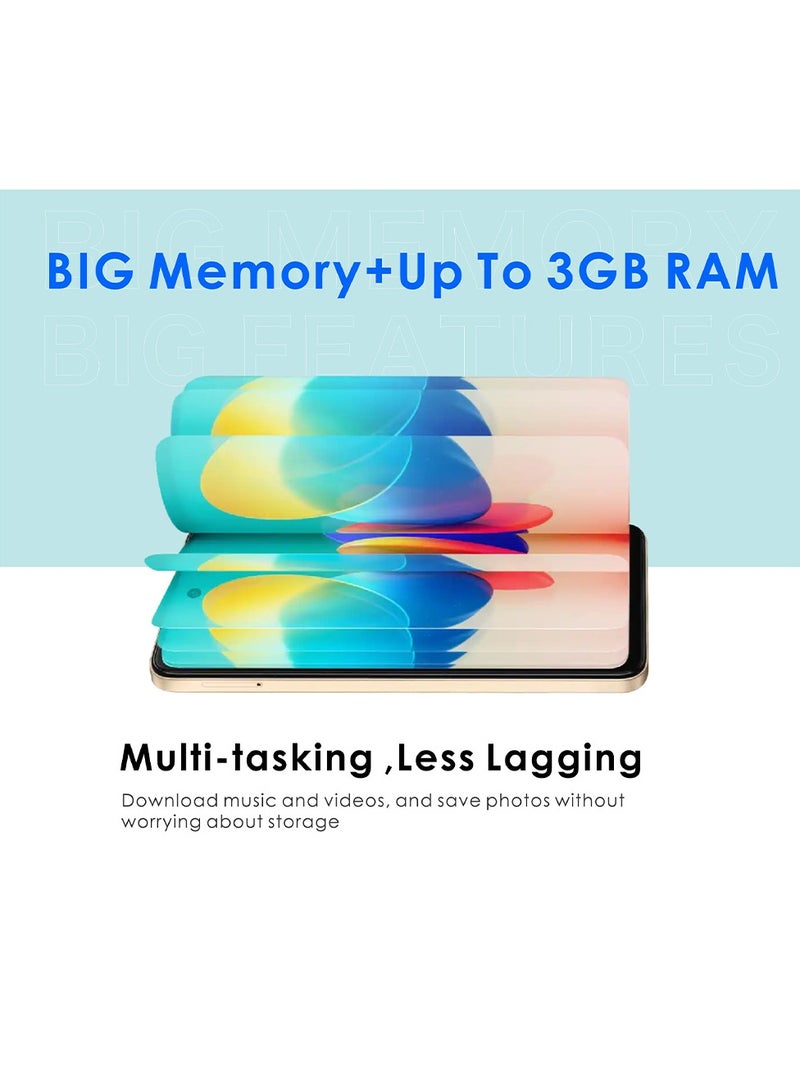 OALE POP8 6.6-Inch Dual Sim Gold 3GB RAM 64GB 3G - Middle East Version  - Image 4
