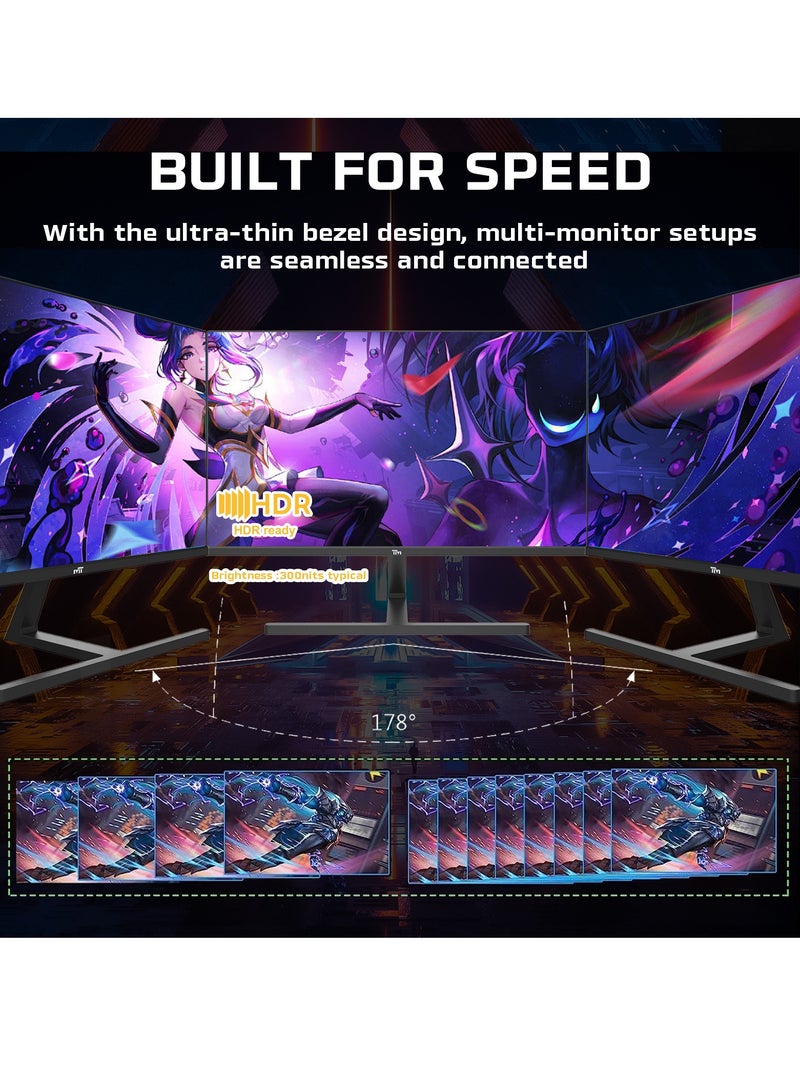 TWISTED MINDS TM27FHD180IPS Blaze Series Gaming Monitor Flat 27 Inch 1920x1080p FHD IPS Panel 165/180hz Refresh Rate HDMI 2.1 0.5ms Response Time HDR with Built in Speakers Black  - Image 3